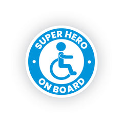 Inspiring Super Hero Handicap Decal