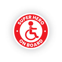 Inspiring Super Hero Handicap Decal