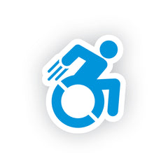 Unique Wheelchair Superhero Sticker