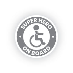 Inspiring Super Hero Handicap Decal