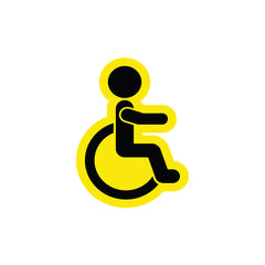 Empowering Handicap Superhero Emblem