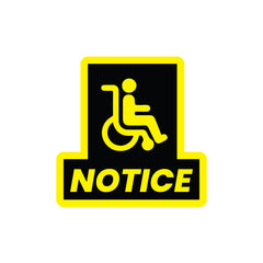 Accessible Superhero On Board Sticker