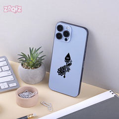 Trendy Spiritual Mobile Sticker | Waterproof Hindu Design