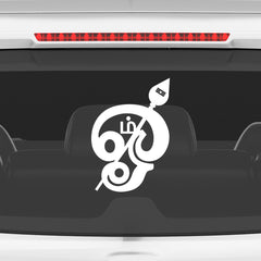Premium Om Car & Bike Sticker | Waterproof Spiritual Decal