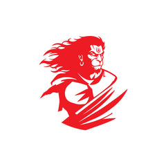 Stylish Hanuman Car Sticker | Easy-to-Apply Bhakti Design