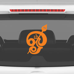 Premium Om Car & Bike Sticker | Waterproof Spiritual Decal