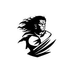 Stylish Hanuman Car Sticker | Easy-to-Apply Bhakti Design