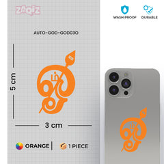 Hindu Om Sticker for Mobile | Durable Devotional Decal
