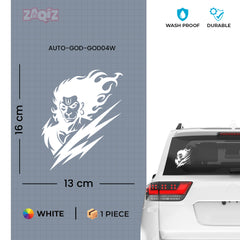 Long-Lasting Shree Hanuman Car Sticker | Outdoor Vinyl