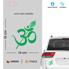 Matte Finish Om Mandala Bike Sticker | Stylish & Durable