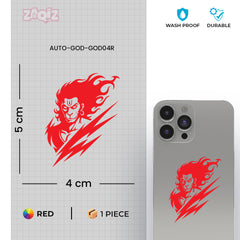 Long-Lasting Shree Hanuman Sticker for Mobile | Outdoor Vinyl