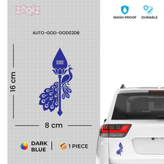 Trendy Spiritual Car & Bike Sticker | Waterproof Hindu Design