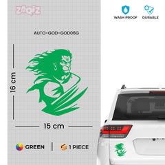 Stylish Hanuman Car Sticker | Easy-to-Apply Bhakti Design