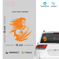 Stylish Hanuman Car Sticker | Easy-to-Apply Bhakti Design