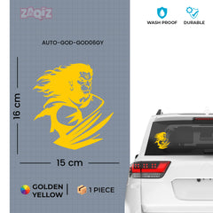 Stylish Hanuman Car Sticker | Easy-to-Apply Bhakti Design