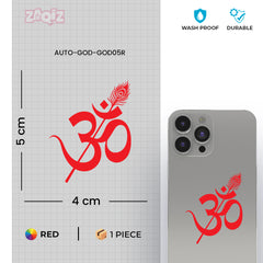 Matte Finish Om Mandala Mobile Sticker | Stylish & Durable