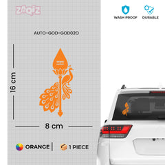 Trendy Spiritual Car & Bike Sticker | Waterproof Hindu Design
