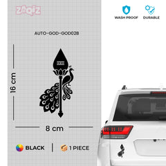 Trendy Spiritual Car & Bike Sticker | Waterproof Hindu Design