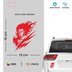 Long-Lasting Shree Hanuman Car Sticker | Outdoor Vinyl