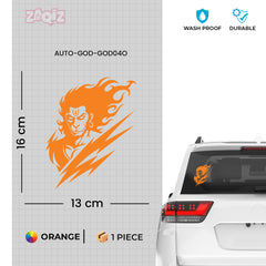 Long-Lasting Shree Hanuman Car Sticker | Outdoor Vinyl