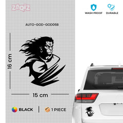 Stylish Hanuman Car Sticker | Easy-to-Apply Bhakti Design