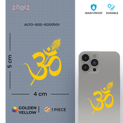 Matte Finish Om Mandala Mobile Sticker | Stylish & Durable