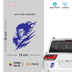 Long-Lasting Shree Hanuman Car Sticker | Outdoor Vinyl