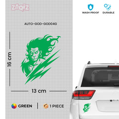 Long-Lasting Shree Hanuman Car Sticker | Outdoor Vinyl