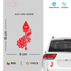 Trendy Spiritual Car & Bike Sticker | Waterproof Hindu Design