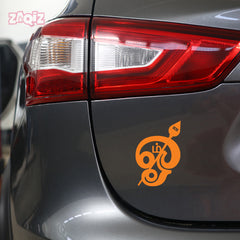 Premium Om Car & Bike Sticker | Waterproof Spiritual Decal