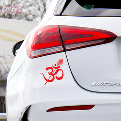 Matte Finish Om Mandala Bike Sticker | Stylish & Durable