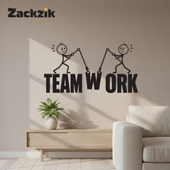 Team Work Motivational Wall Sticker for Office and Workspace