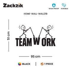 Team Work Motivational Wall Sticker for Office and Workspace