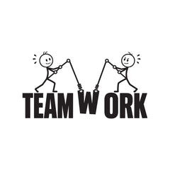 Team Work Motivational Wall Sticker for Office and Workspace