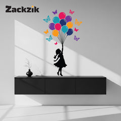 Dreamy Girl Balloon Wall Sticker for Nursery & Kids Bedroom