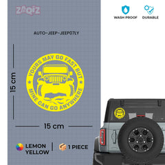 Adventure Ready Jeep Emblem for Cars