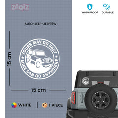 Compact Jeep Adventure Sticker for SUVs