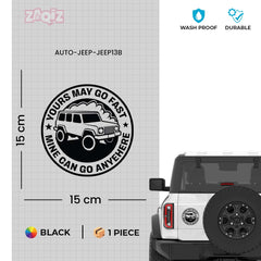 Durable Jeep Shield Sticker for Off-Roaders