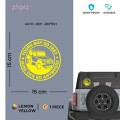 Compact Jeep Adventure Sticker for SUVs