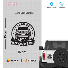 High-Quality Jeep Decal for Off-Roading