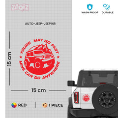 Proud Jeep Enthusiast Adventure Decal