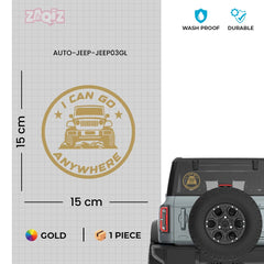 Durable Jeep Decal for Adventure Lovers