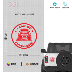 Durable Jeep Decal for Adventure Lovers