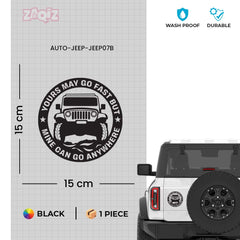Adventure Ready Jeep Emblem for Cars