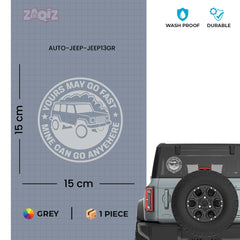 Durable Jeep Shield Sticker for Off-Roaders