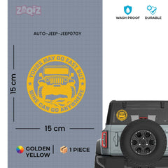 Adventure Ready Jeep Emblem for Cars