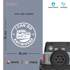 Bold Jeep Adventure Sticker for SUVs