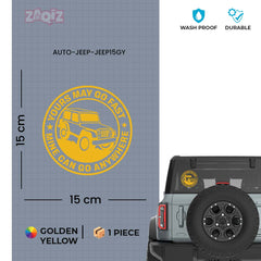 Compact Jeep Adventure Sticker for SUVs