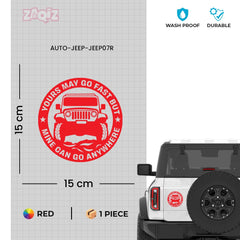 Adventure Ready Jeep Emblem for Cars