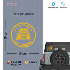 Durable Jeep Decal for Adventure Lovers